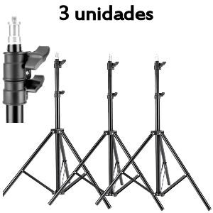 Pack de 3 trípodes Neewer para sujetar iluminación, fotografia, reflectores, softbox, paraguas o croma